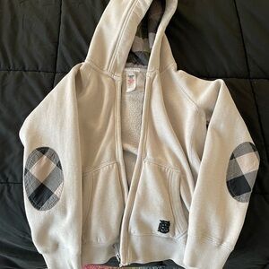 Burberry boys zip up jacket